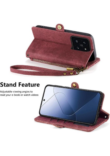Xiaomi 14T Darbeye Cüzdan Basit Iş Deri Kılıf Için Flip Case (Yurt Dışından) fiyatları