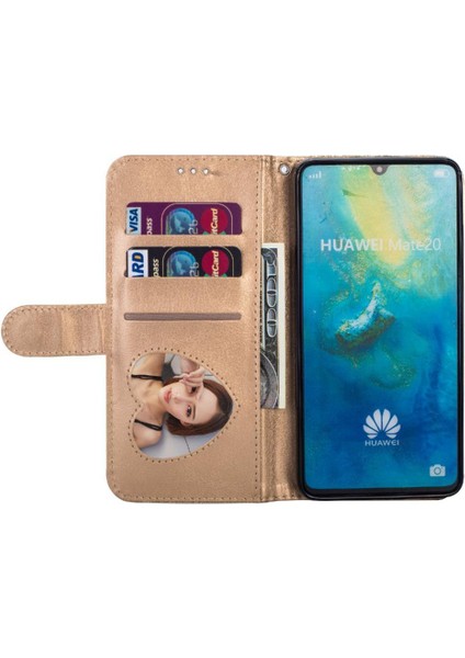 Mays Home1 Huawei Mate 20 Için Fermuarlı Cebi Durumda Manyetik Kapatma Bilek Kayışı Kartı (Yurt Dışından)