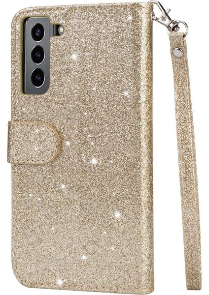 Samsung Galaxy S22 5g Için Fermuar Cep Durumda Kart Tutucu Bilek Kayışı Pu (Yurt Dışından)
