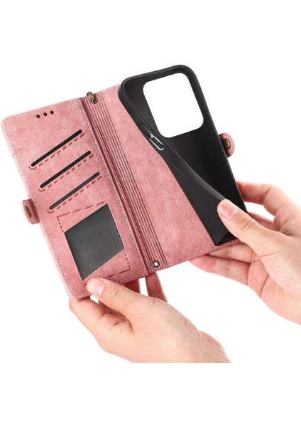 Xiaomi 14T Pro Için Flip Case Cüzdan Kapak Çevirin Deri Kılıf Basit (Yurt Dışından) modelleri