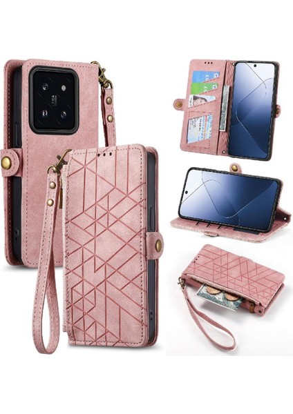 Xiaomi 14T Pro Için Flip Case Cüzdan Kapak Çevirin Deri Kılıf Basit (Yurt Dışından) indirimleri