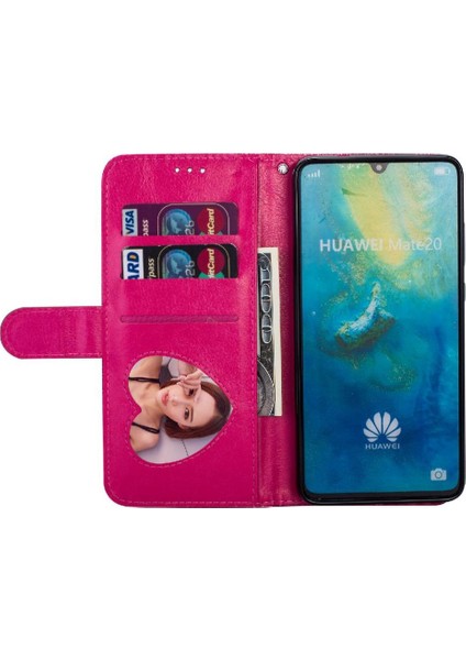 Mays Home1 Huawei Mate 20 Için Fermuarlı Cebi Durumda Manyetik Kapatma Bilek Kayışı Kartı (Yurt Dışından)