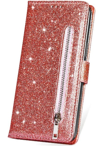 Samsung Galaxy S23 Glitter Cüzdan Kılıf Bilek Kayışı Için Fermuarlı Cebi Durumda (Yurt Dışından) fiyatları