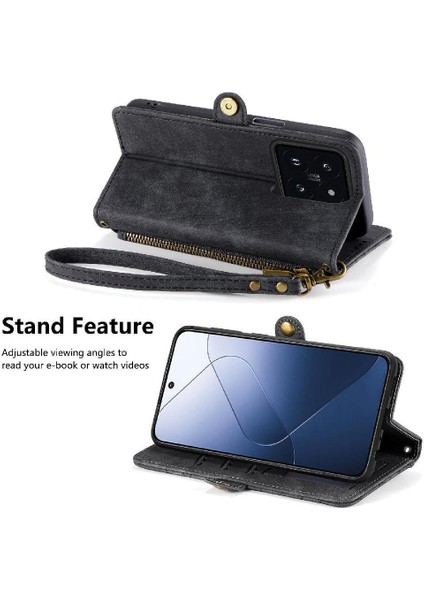 Xiaomi 14T Darbeye Cüzdan Basit Iş Deri Kılıf Için Flip Case (Yurt Dışından) fırsatları