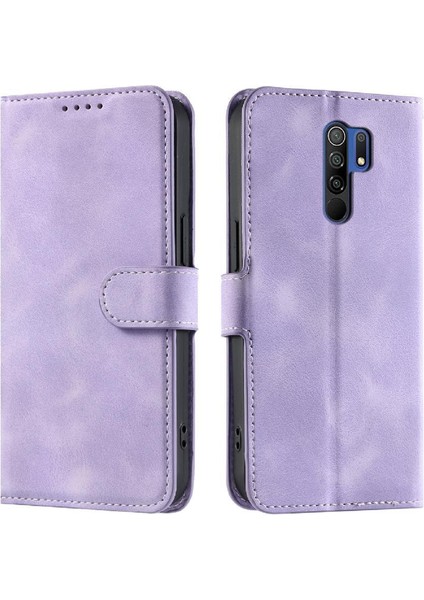 Xiaomi Redmi 9 Başbakan Kickstand Manyetik Pu Deri Bilek Için Flip Case (Yurt Dışından)