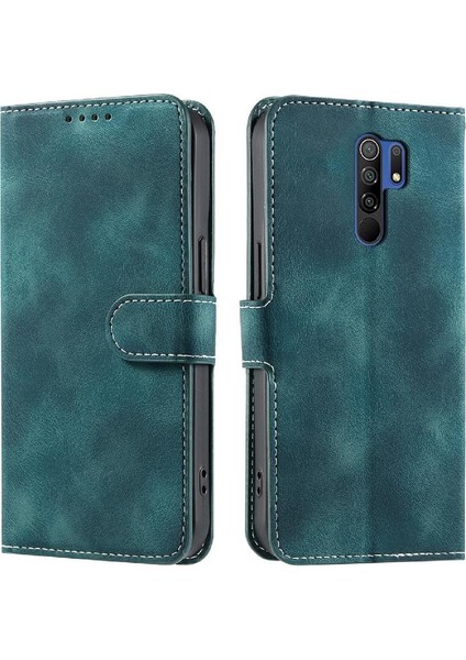 Xiaomi Redmi 9 Başbakan Kickstand Manyetik Pu Deri Bilek Için Flip Case (Yurt Dışından)