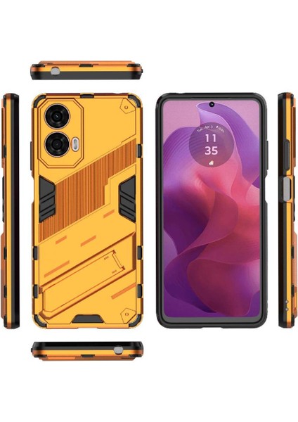 Motorola Moto G24 4g Koruyucu Kapak Için Kılıf Sağlam Askeri Kickstand (Yurt Dışından)