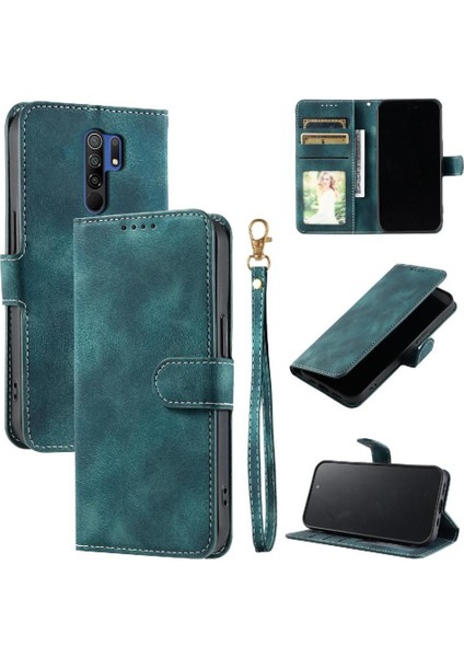 Xiaomi Redmi 9 Başbakan Kickstand Manyetik Pu Deri Bilek Için Flip Case (Yurt Dışından)