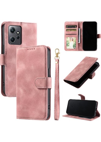 Xiaomi Redmi Not 12 Için Flip Case 4g Cüzdan Kart Yuvaları Bilek Kayışı Pu (Yurt Dışından)