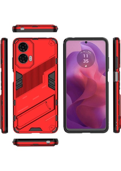 Motorola Moto G24 4g Koruyucu Kapak Için Kılıf Sağlam Askeri Kickstand (Yurt Dışından)