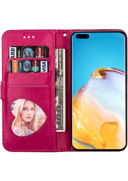 Huawei P40 Için Fermuar Cep Durumda Pu Deri Bilek Kayışı Kart Tutucu Kılıf (Yurt Dışından) modelleri
