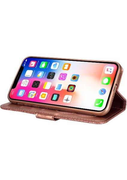 IPhone Xs Max Kart Tutucu Manyetik Kapatma Cüzdan Için Fermuarlı Cebi Durumda (Yurt Dışından)