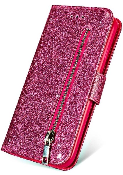 IPhone x Için Fermuarlı Cebi Durumda/iphone Xs Glitter Cüzdan Kılıf Kart Tutucu (Yurt Dışından) fiyatları