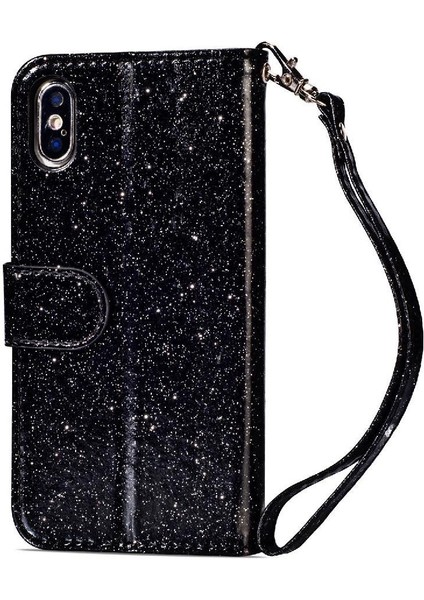 IPhone x Için Fermuarlı Cebi Durumda/iphone Xs Glitter Cüzdan Kılıf Kart Tutucu (Yurt Dışından) modelleri