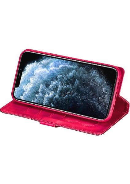 IPhone 11 Için Fermuar Cep Durumda Pro Max Pu Deri Bilek Kayışı Manyetik (Yurt Dışından)