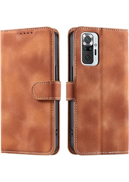 Xiaomi Redmi Not 10 Için Flip Case Pro Max Manyetik Kickstand Cüzdan Kart (Yurt Dışından)