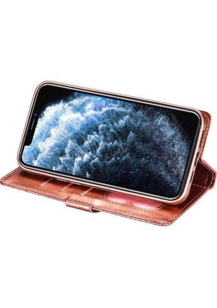 IPhone 11 Için Fermuar Cep Durumda Pro Max Pu Deri Bilek Kayışı Manyetik (Yurt Dışından)