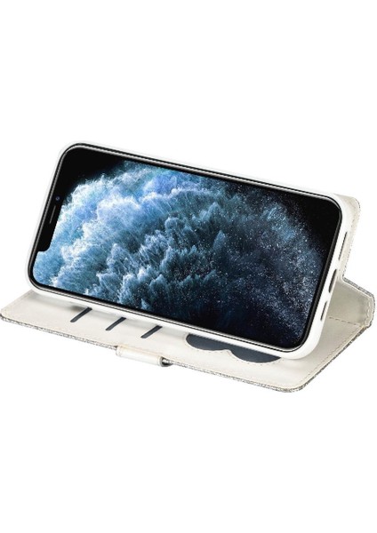 IPhone 12 Pro Max Pu Deri Manyetik Kapatma Için Fermuarlı Cebi Durumda (Yurt Dışından)