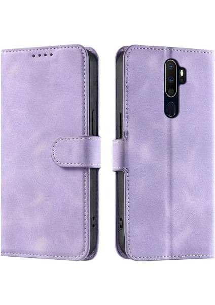 Oppo Aakickstand Bilek Kayışı Manyetik Pu Deri Cüzdan Için Flip Case (Yurt Dışından)