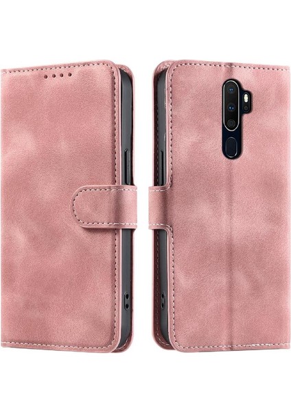 Oppo Aakickstand Bilek Kayışı Manyetik Pu Deri Cüzdan Için Flip Case (Yurt Dışından)