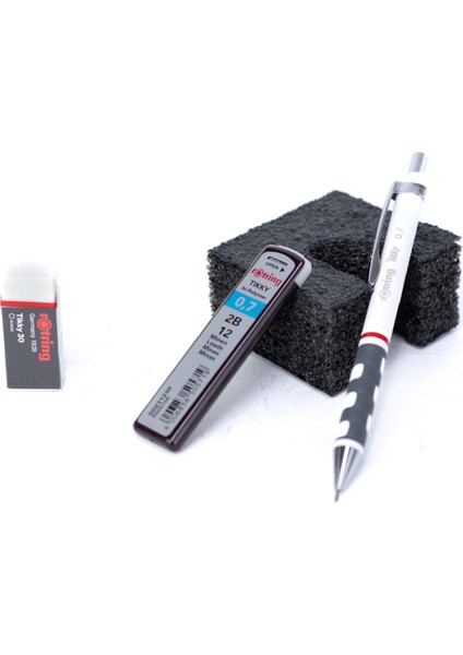 Ottoland Kırtasiye Rotring Tikky 2b Uçlu Kalem Orijinalsilgi Hediyeli 0.7 mm Ergonomik Dayanıklı Set