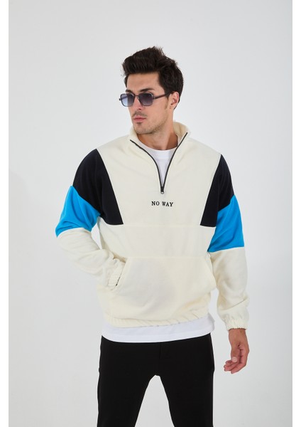 Erkek Yarım Fermuarlı Polar Sweatshirt Önden Cepli modelleri