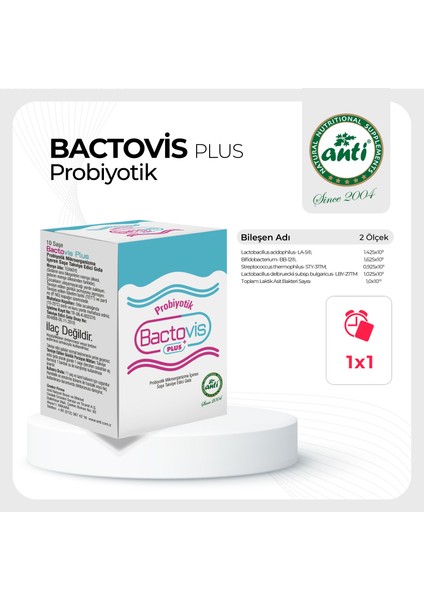 Bactovis Plus Probiyotik - Prebiyotik - 10 Saşe