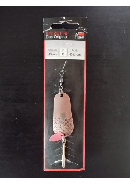 Dam Effzett Fz Classic Kaşık 45MM 16GR Bakır ( Eski Seri )