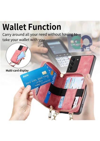 Samsung Galaxy S21 Ayarlanabilir Kordon Premium Deri 7 Kart (Yurt Dışından) fırsatları