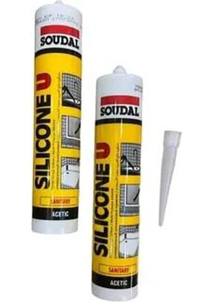 Silikon Şeffaf (Soudal) 2 Adet
