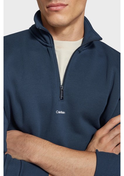 Pamuklu Yarım Fermuarlı Dik Yaka Sweat K10K113569PPK Erkek Sweat K10K113569 Ppk