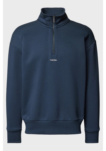 Pamuklu Yarım Fermuarlı Dik Yaka Sweat K10K113569PPK Erkek Sweat K10K113569 Ppk