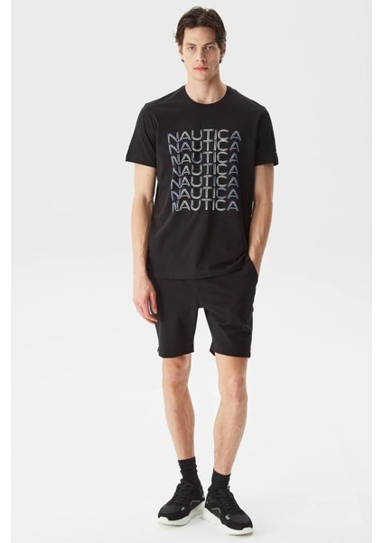 Pamuk Marka Baskılı Bisiklet Yaka Standart Fit T Shirt Erkek T Shirt V35528T 0Tb