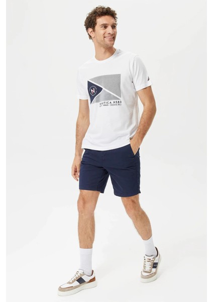 Pamuk Marka Baskılı Bisiklet Yaka Standart Fit T Shirt Erkek T Shirt V35902T 1Bw fiyatları