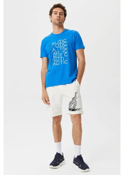 Pamuk Marka Baskılı Bisiklet Yaka Standart Fit T Shirt Erkek T Shirt V35528T 4Sj fiyatları