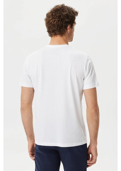 Pamuk Marka Baskılı Bisiklet Yaka Standart Fit T Shirt Erkek T Shirt V35902T 1Bw fırsatları