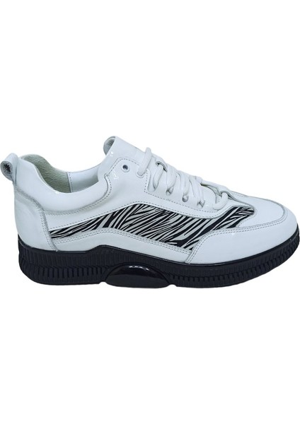 Beyaz Deri Erkek Sneaker Spor Ayakkabı