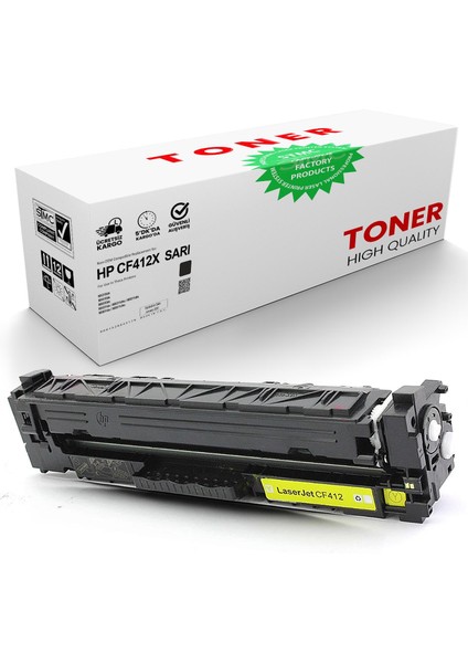 Hp CF412X Sarı Muadil Toner /WB/412X/M452DN/M452NW/M377DW/M477DW