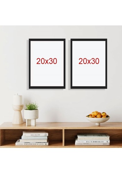 2'li Yapışkan Bantlı Sök Tak Dikdörtgen Çerçeve 20X30