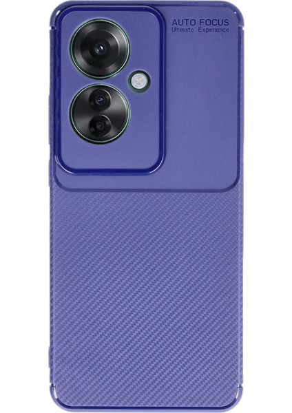 Oppo Reno 11F Kılıf Negro Karbon Kamera Korumalı Silikon Lacivert