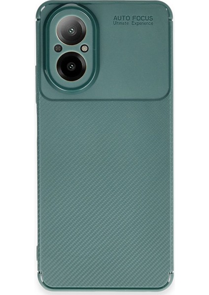 Realme 12 Lite Kılıf Negro Karbon Kamera Korumalı Silikon Yeşil