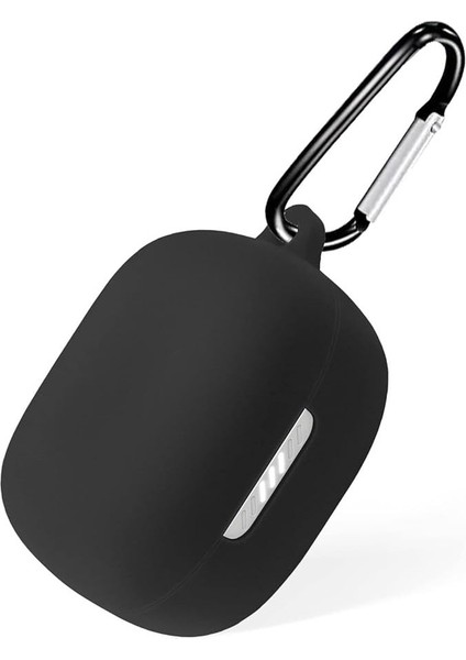 Anker Soundcore R50I Uyumlu Mat Kancalı Silikon Kılıf Siyah