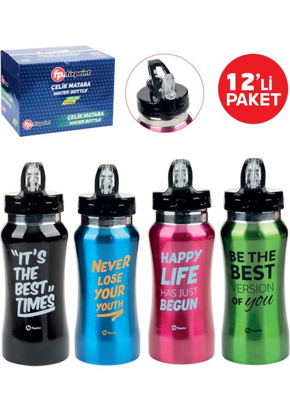 Çelik Matara P-2169 12lı Paket