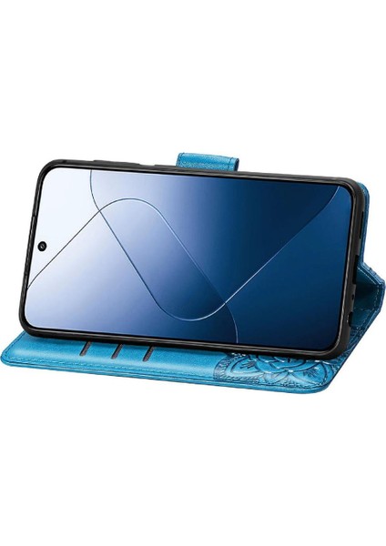 Xiaomi 14T Kelebek Kanat Çok Renkli Cüzdan Iş Için Kılıf (Yurt Dışından) modelleri