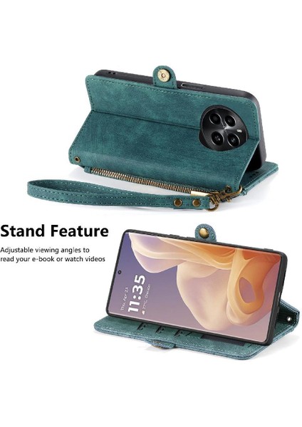 Realme 13 Flip Kapak Cüzdan Için Flip Case Basit Iş Darbeye Vaka (Yurt Dışından)