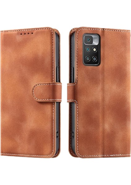 Xiaomi Redmi 10 Başbakan Cüzdan Kart Yuvaları Manyetik Kickstand Için Flip Case (Yurt Dışından)