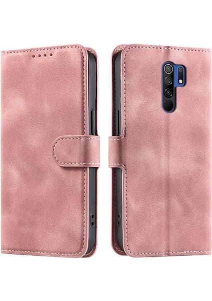 Xiaomi Redmi 9 Başbakan Kickstand Manyetik Pu Deri Bilek Için Flip Case (Yurt Dışından)