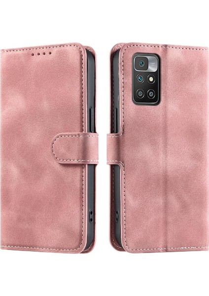 MY Boutique1 Xiaomi Redmi Için Flip Case 10 4g 2022 Bilek Kayışı Pu Deri Manyetik Kart (Yurt Dışından)