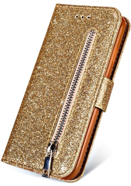 IPhone 7 Için Fermuar Cep Durumda Artı/iphone 8 Artı Bilek Kayışı Glitter Pu (Yurt Dışından)