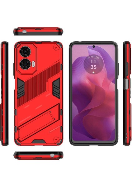 Motorola Moto G24 4g Koruyucu Kapak Için Kılıf Sağlam Askeri Kickstand (Yurt Dışından)